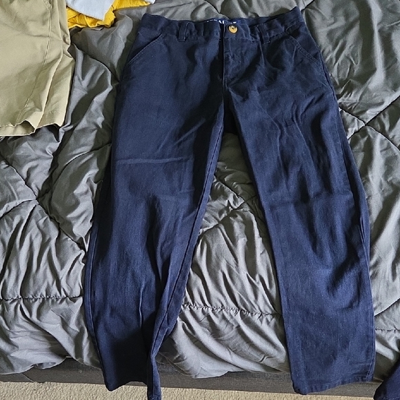 4 Pairs Of French Toast Navy Straight Pants - Picture 1 of 3